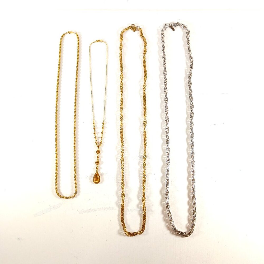 Vintage Monet Park Lane Whitting & Davis Necklace 4 Piece Lot High-quality